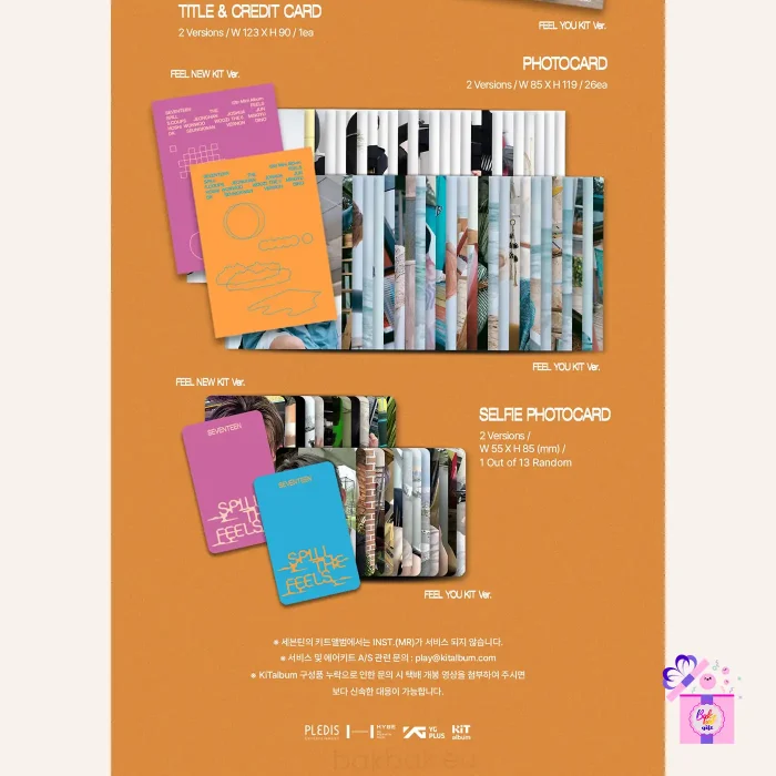 SEVENTEEN – SPILL THE FEELS (KiT Ver.) [12th Mini Album] – Bak Bak