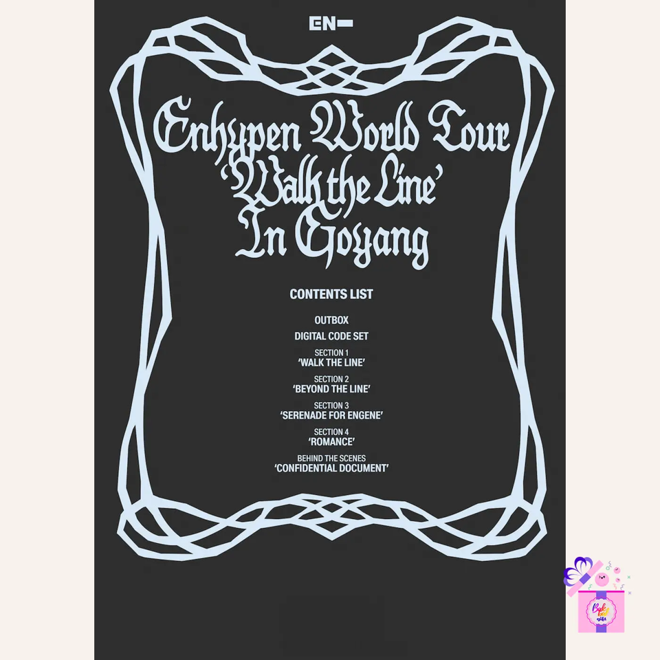 ENHYPEN – 'WALK THE LINE' IN GOYANG (QR) [3rd World Tour] – Bak