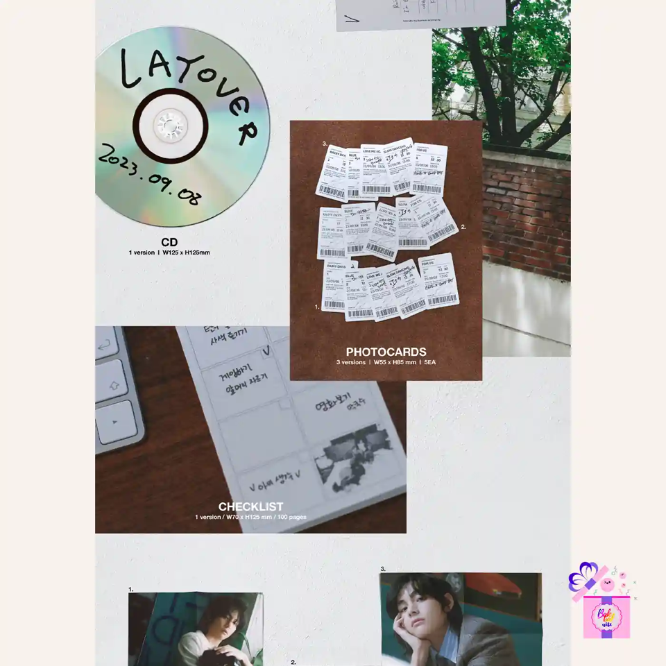 V (BTS) – Layover (4 Versions SET) + Weverse Gifts [Early Bird