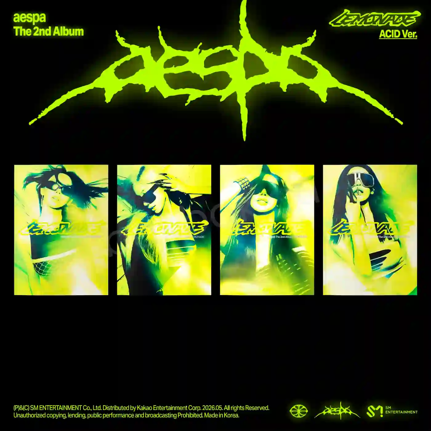 aespa – LEMONADE (ACID ver.) + Weverse Gift* [2nd Full Album