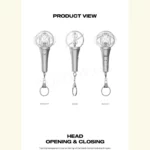 ATEEZ - Official LIGHTINY Keyring Ver.3 (Lightstick Keyring) - Image 3