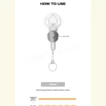 ATEEZ - Official LIGHTINY Keyring Ver.3 (Lightstick Keyring) - Image 5