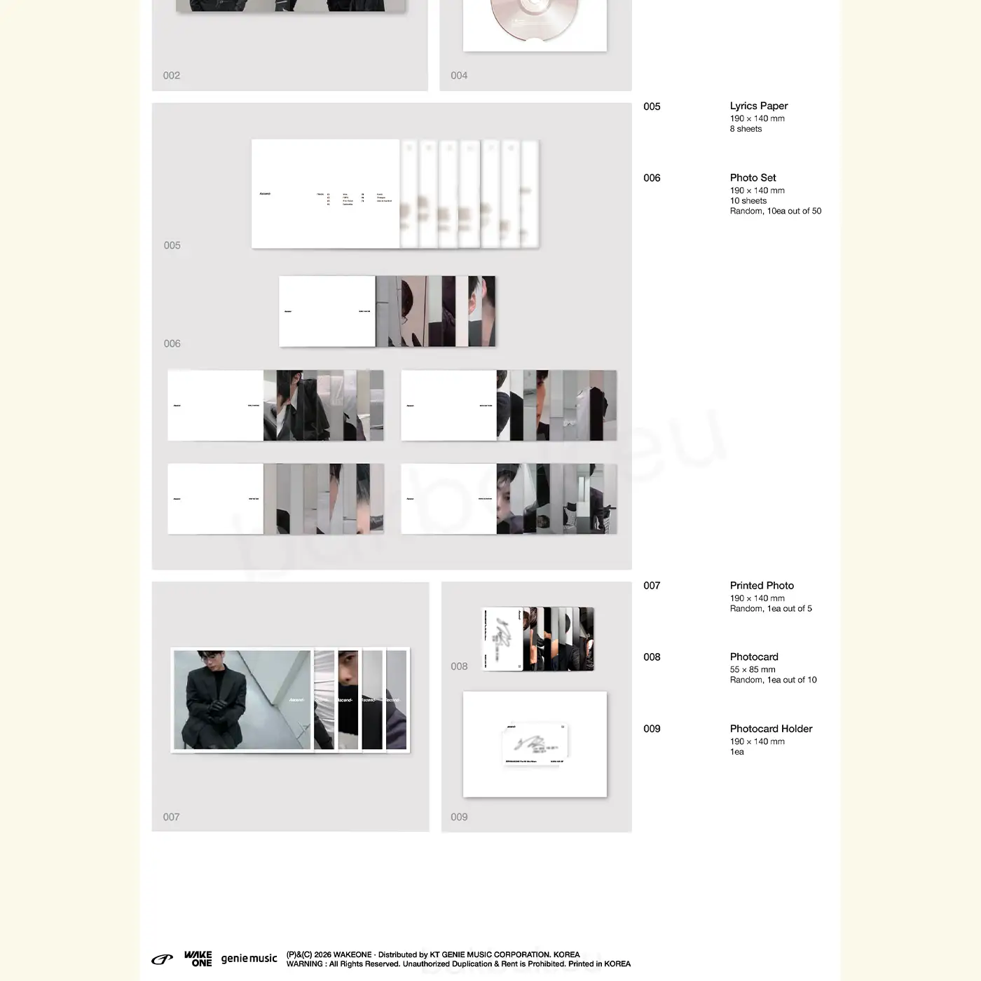 zb1 ゼベワンascend 11 ⑤ ZB1 – Ascend- (11 Ver.) [6th Mini Album] – Bak Bak K-Pop Store