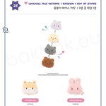 ATEEZ – Linkable Face Keyring [ANITEEZ IN COLOR Limited MD] - Image 2