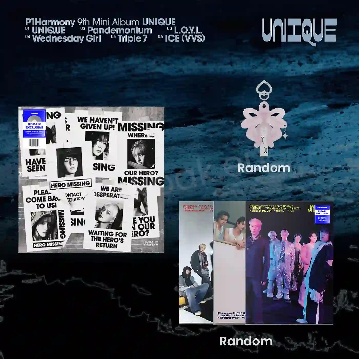 P1Harmonyいろいろ セット P1Harmony – UNIQUE (Bundle C ver.) [9th Mini Album] – Bak Bak K