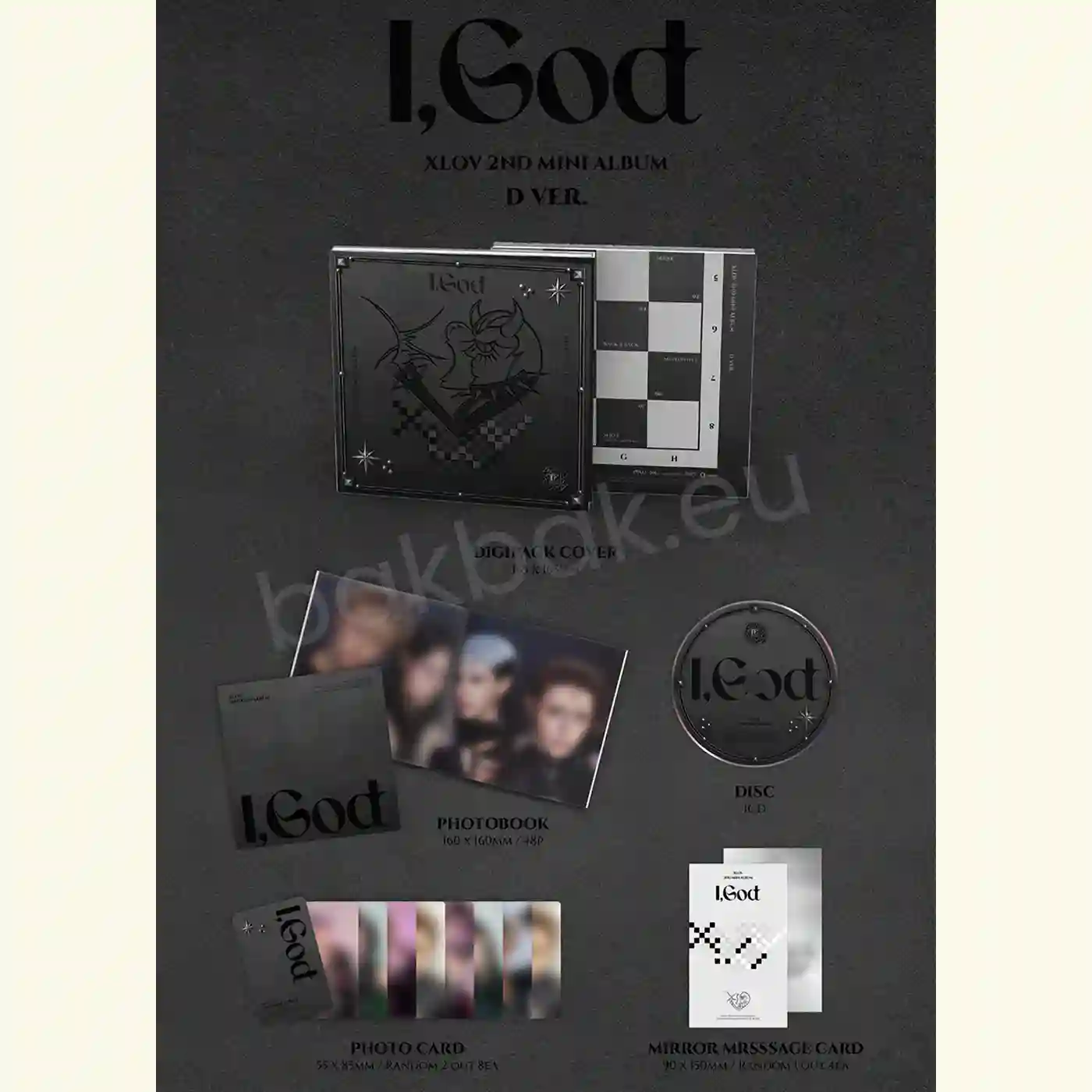 XLOV – I,God (SIGNED ver.) + Exclusive Photocard [2nd Mini Album