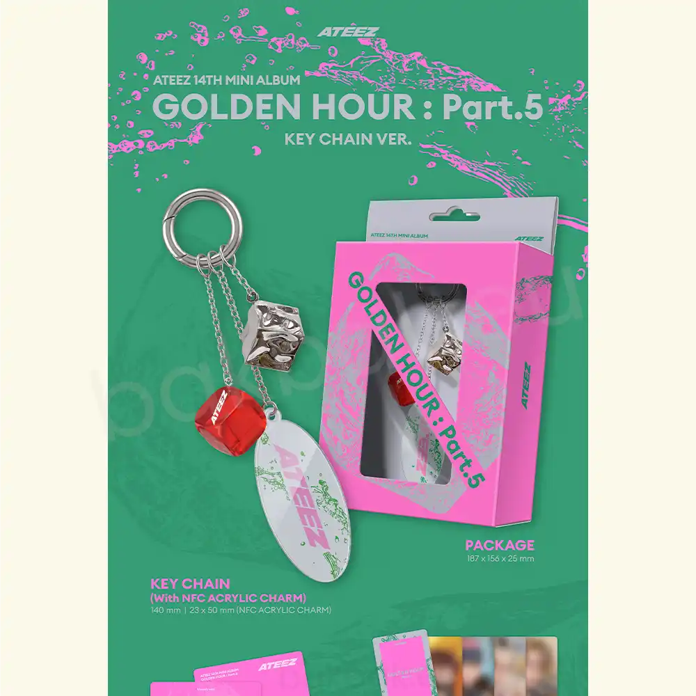 ATEEZ GOLDEN HOUR カラビナ キーチャーム ソンファ ATEEZ – GOLDEN HOUR : Part.5 (Key Chain ver.) [14th Mini Album