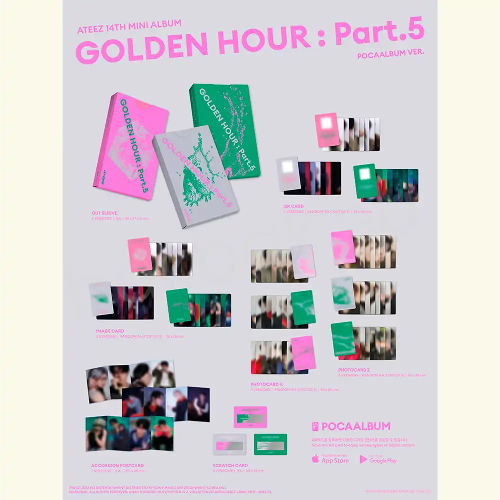 ATEEZ – GOLDEN HOUR : Part.5 – TOKTOQ Bundle + Exclusive