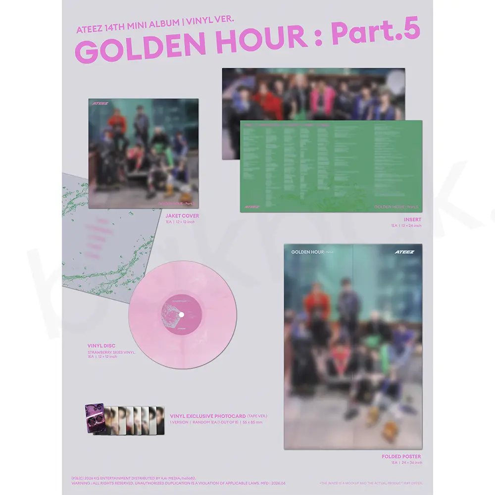 ATEEZ – GOLDEN HOUR : Part.5 (Vinyl ver.) – POP-UP Exclusive [14th